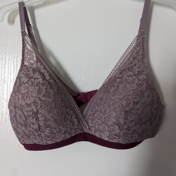 Knix Nirvana Lace Deep-V Bra Large - Picture 3 of 6
